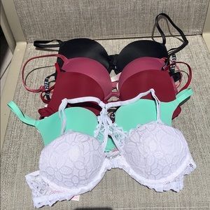 BUNDLE - 5 Victoria’s Secret & PINK Push Up Bras